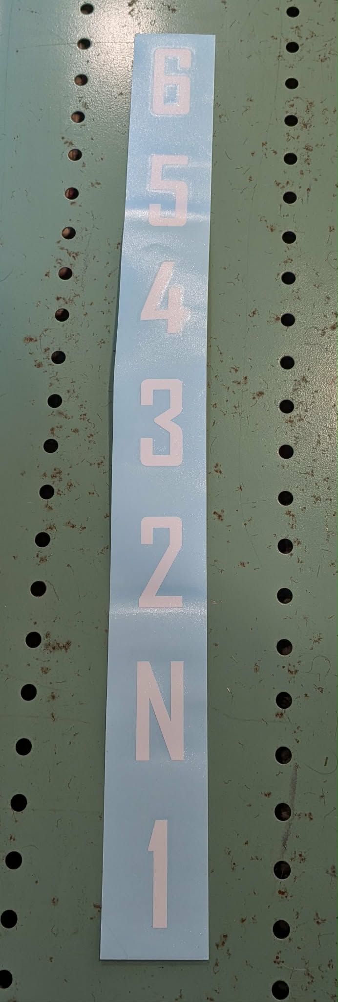 Gear Shift Decal